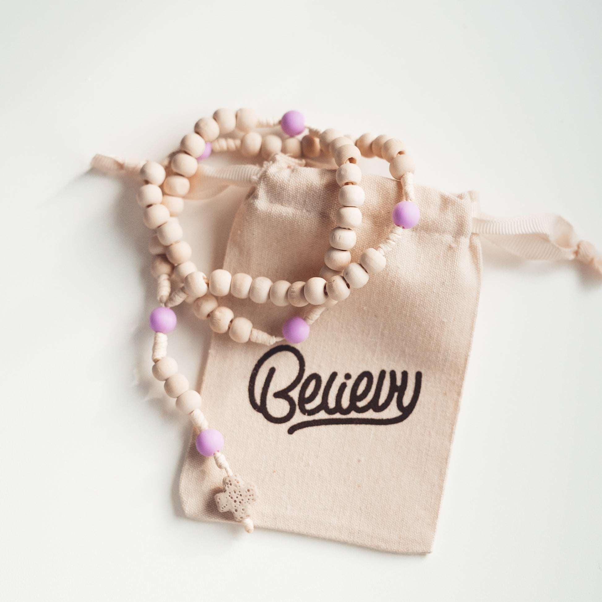 Różaniec z drewna (duży)