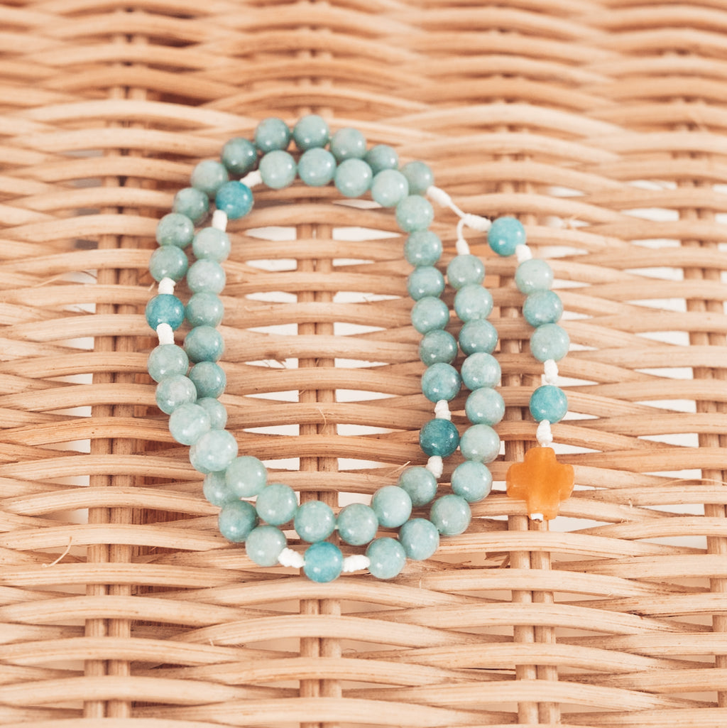 Różaniec z jadeitu (średni)