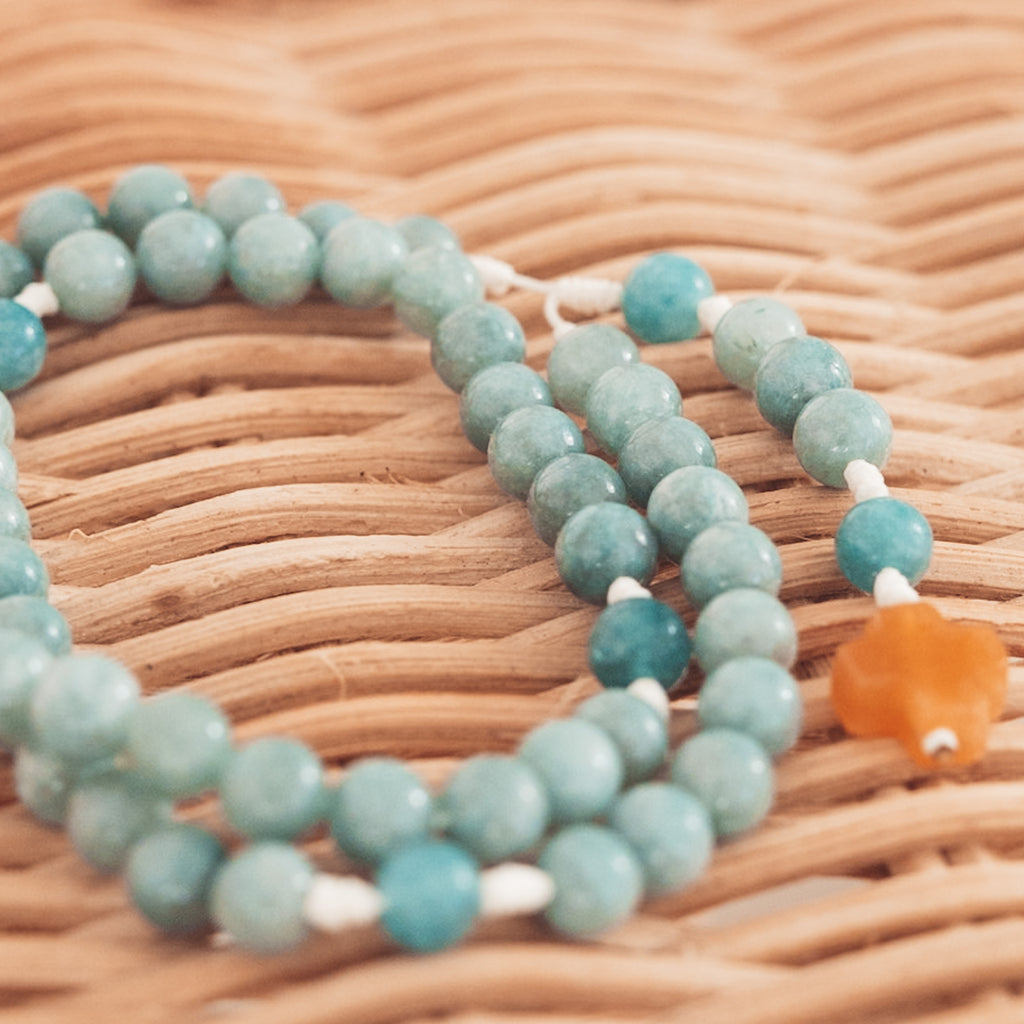 Różaniec z jadeitu (średni)