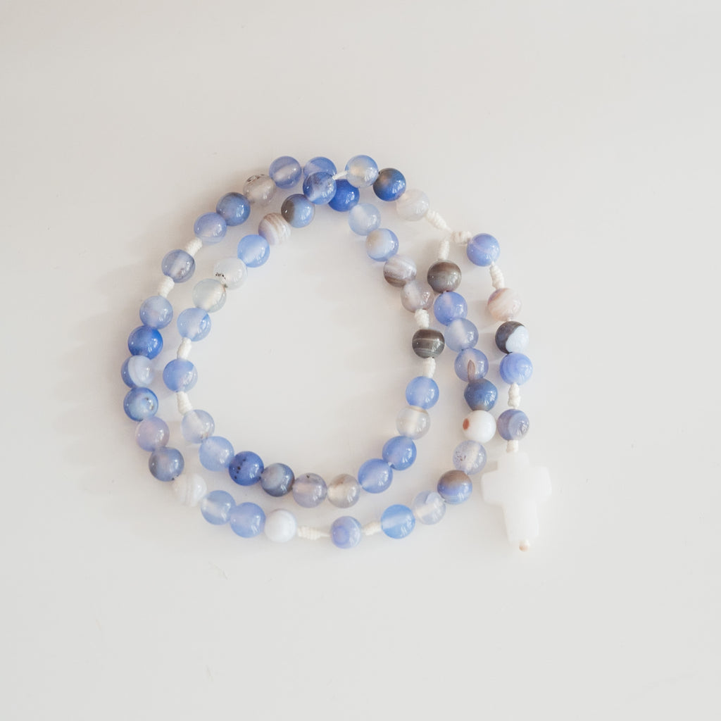 Różaniec z agatu (średni)