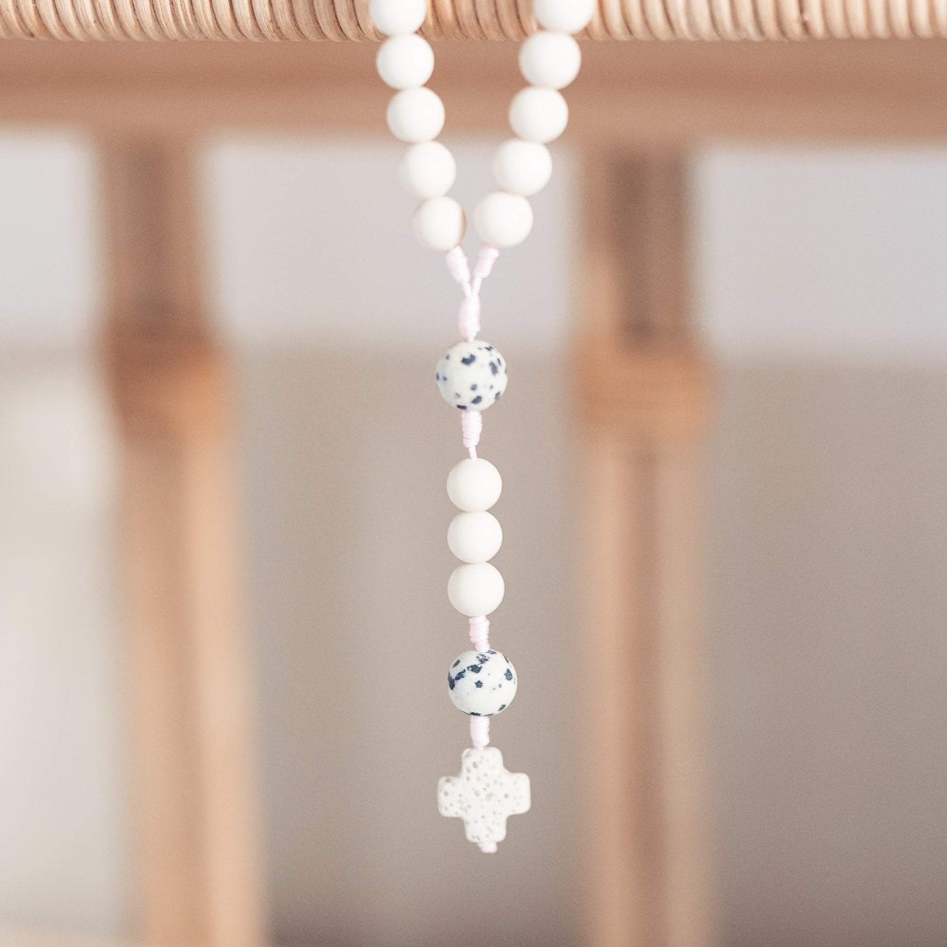 Różaniec z kamienia rzecznego (duży)