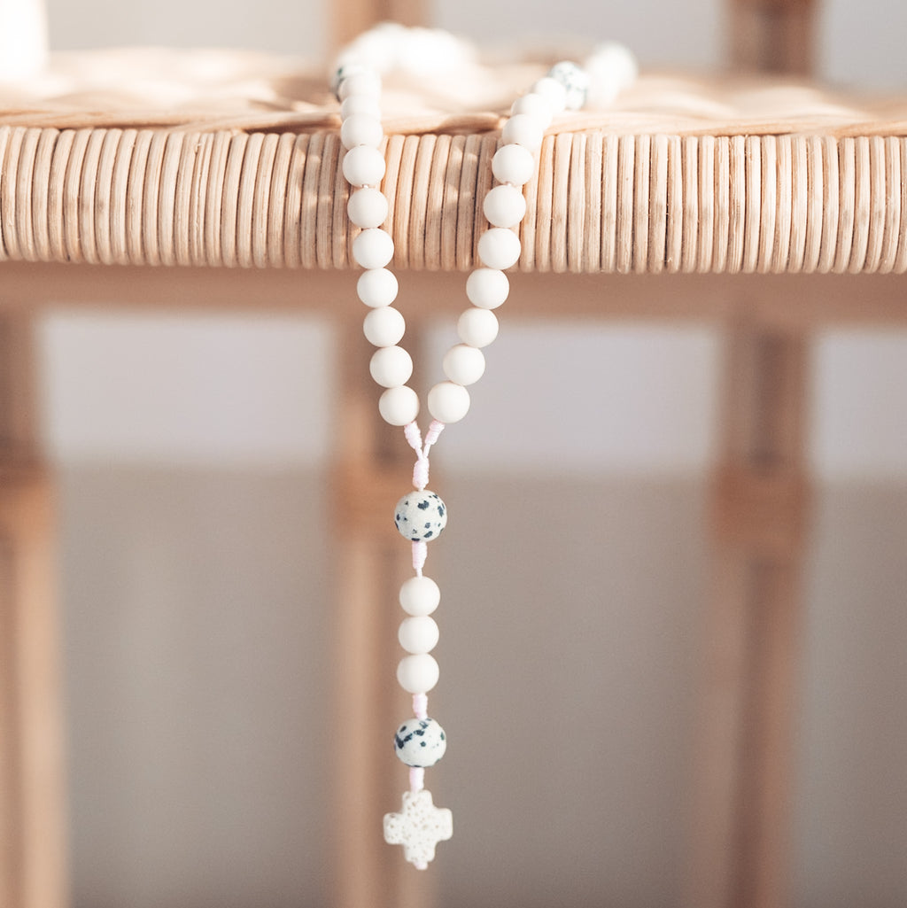 Różaniec z kamienia rzecznego (duży)