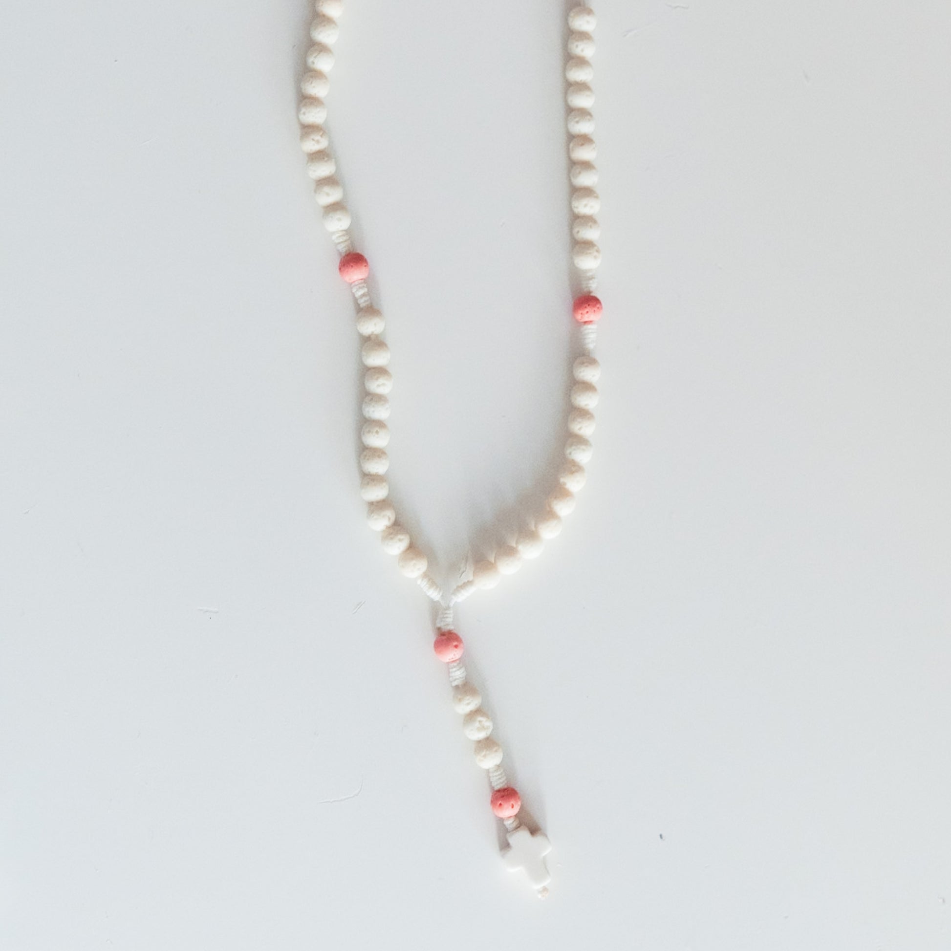 Różaniec z lawy wulkanicznej (drobny)