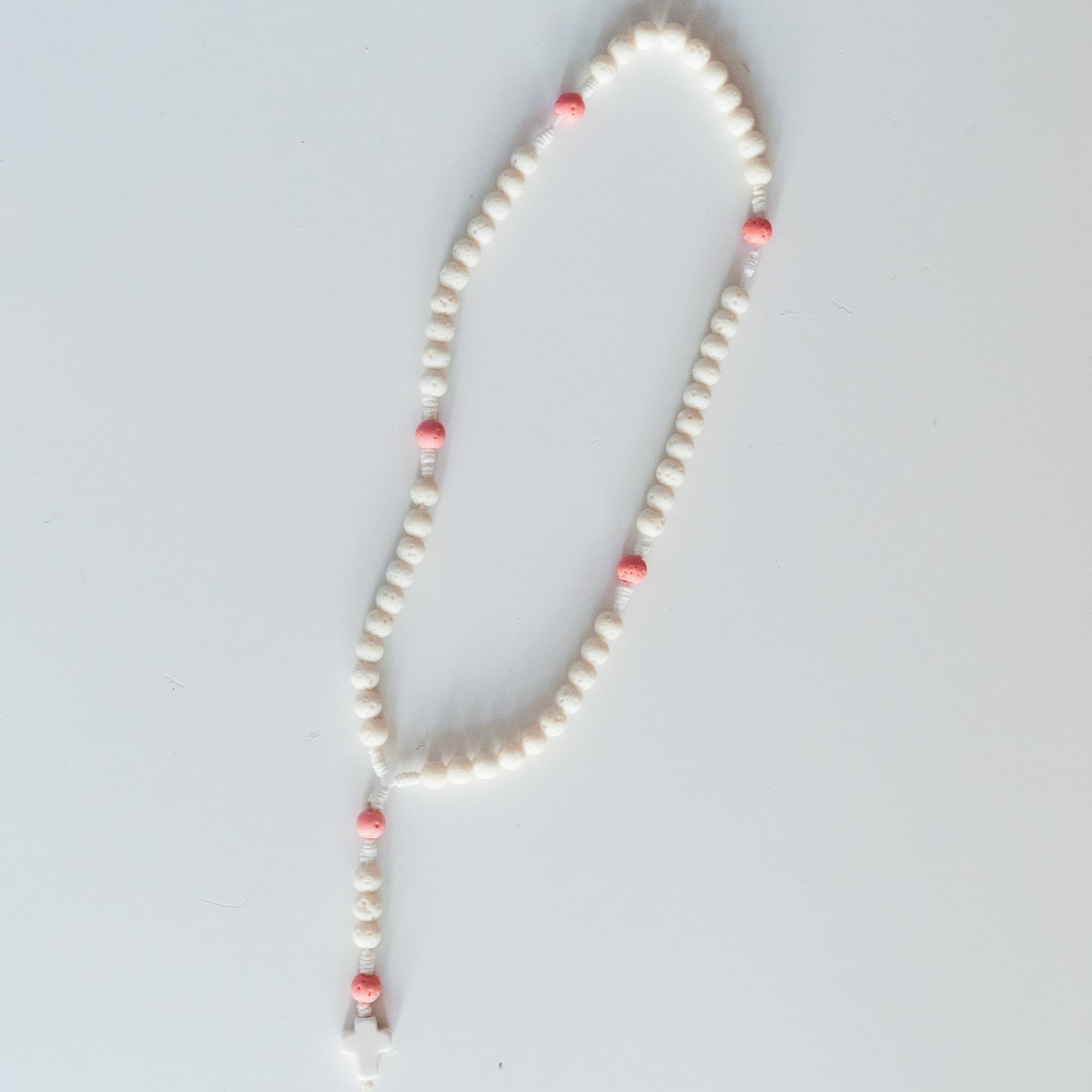 Różaniec z lawy wulkanicznej (drobny)