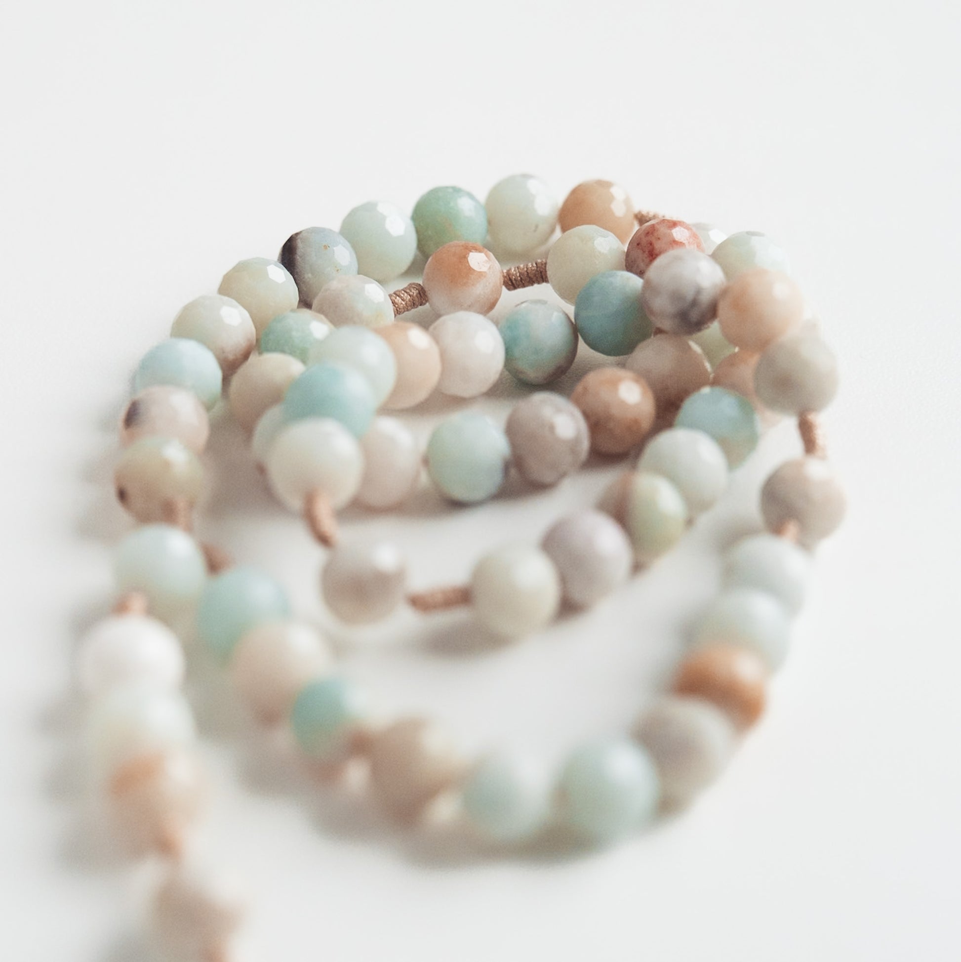 Różaniec z amazonitu (duży)