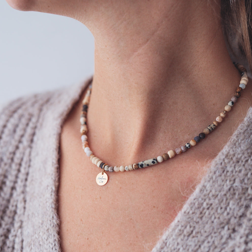 Naszyjnik Oddech Ziemi z wybraną pozłacaną zawieszką