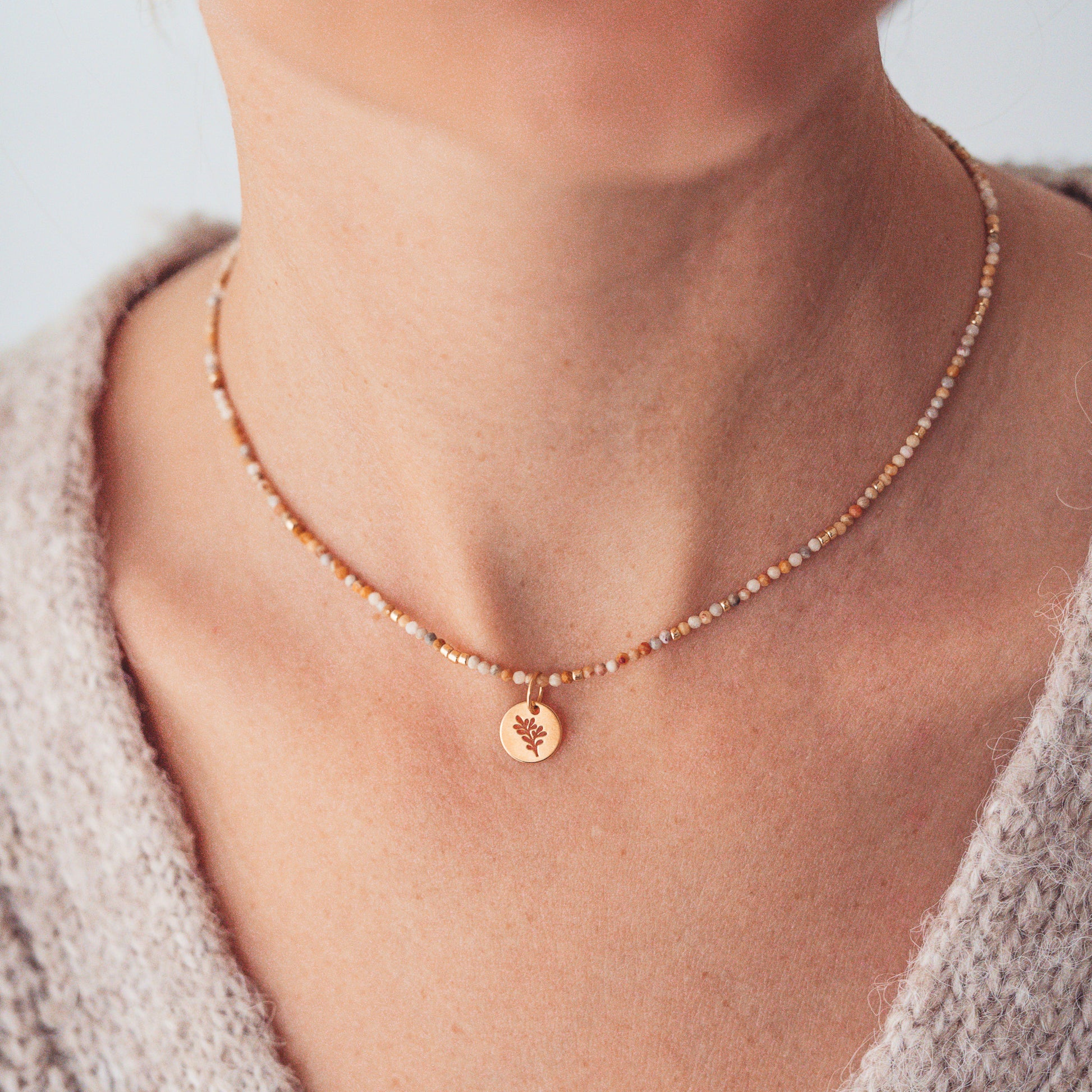 Naszyjnik Oranżada z wybraną pozłacaną zawieszką