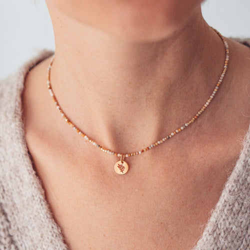 Naszyjnik Oranżada z wybraną pozłacaną zawieszką