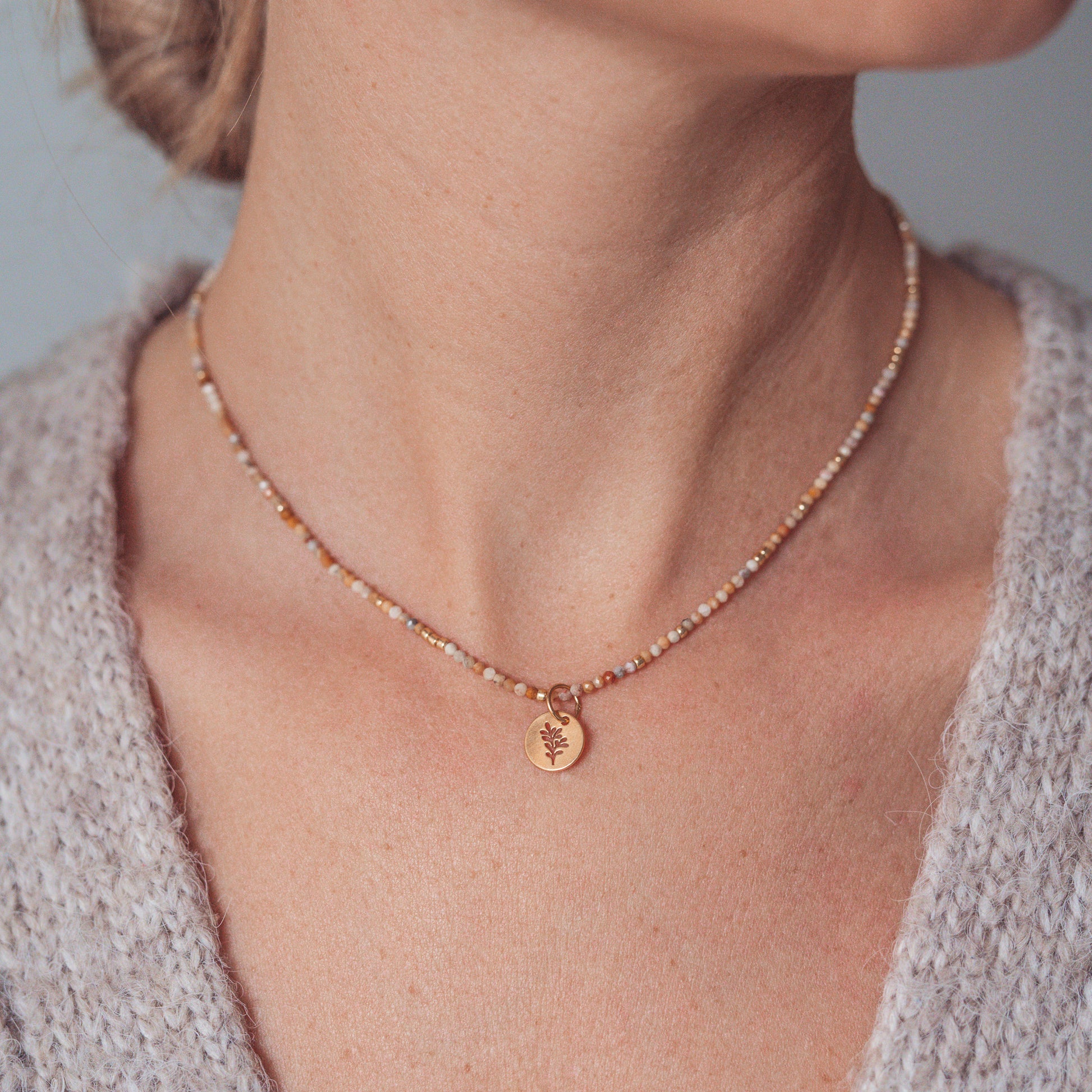 Naszyjnik Oranżada z wybraną pozłacaną zawieszką