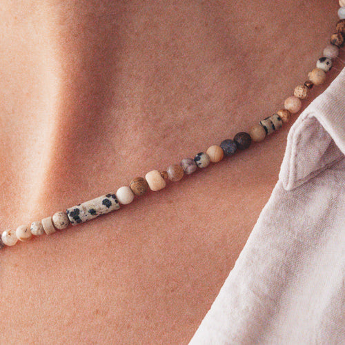 Naszyjnik Oddech Ziemi z wybraną pozłacaną zawieszką