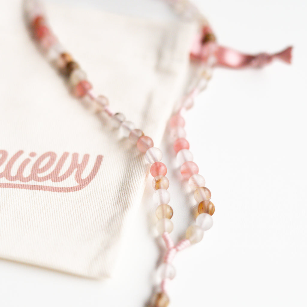 Różaniec z kwarcu (średni)