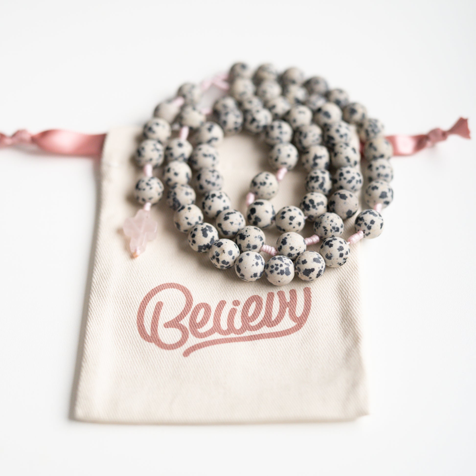 Różaniec z jaspisu (duży)