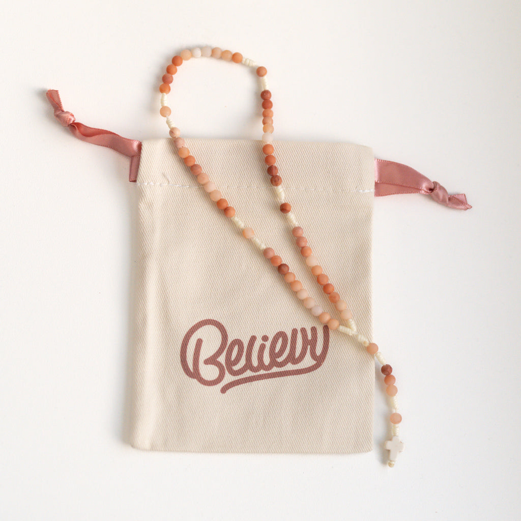 Różaniec z jadeitu (drobny)