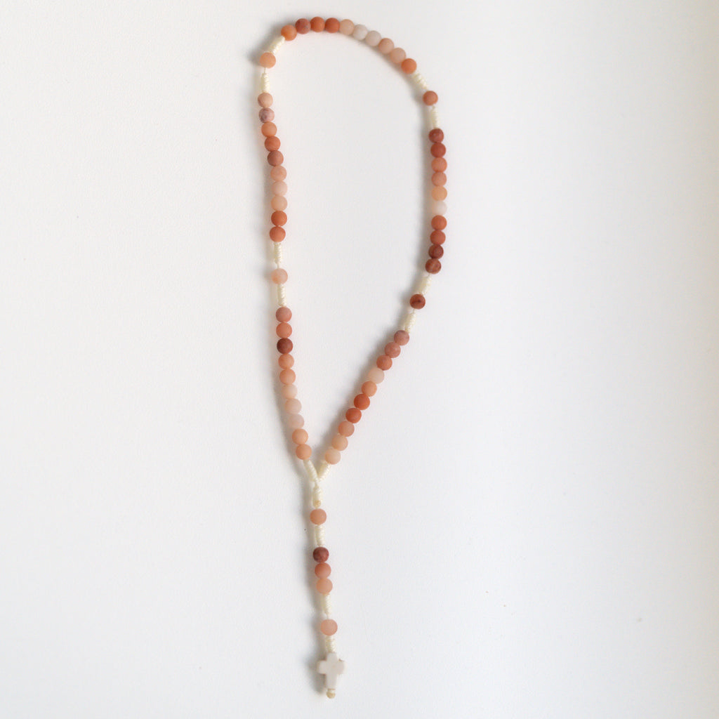 Różaniec z jadeitu (drobny)