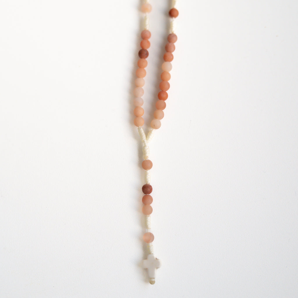 Różaniec z jadeitu (drobny)