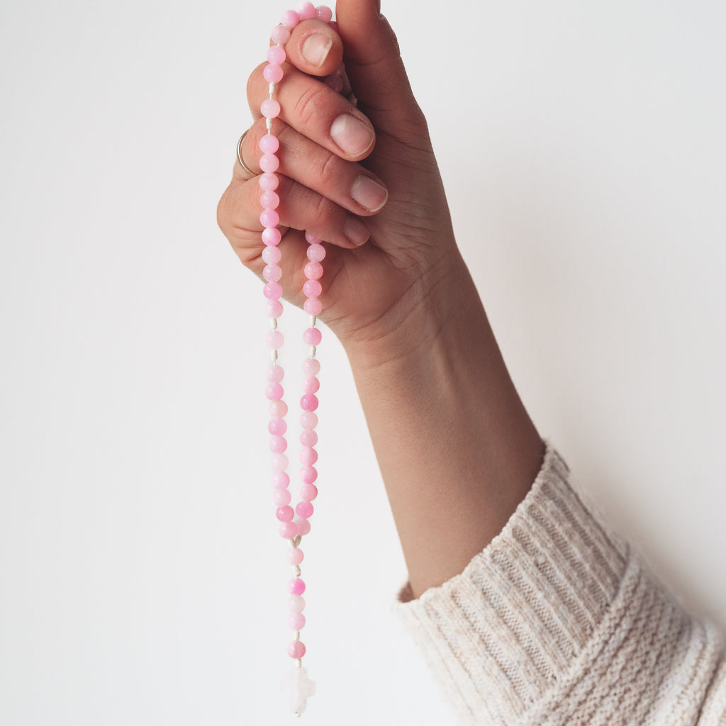 Różaniec z jadeitu (średni)