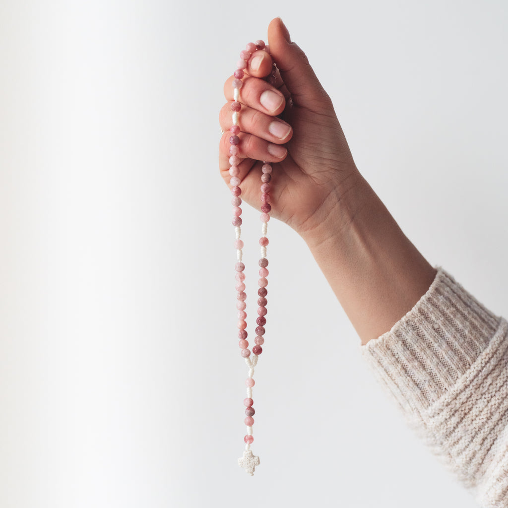 Różaniec z jadeitu (średni)