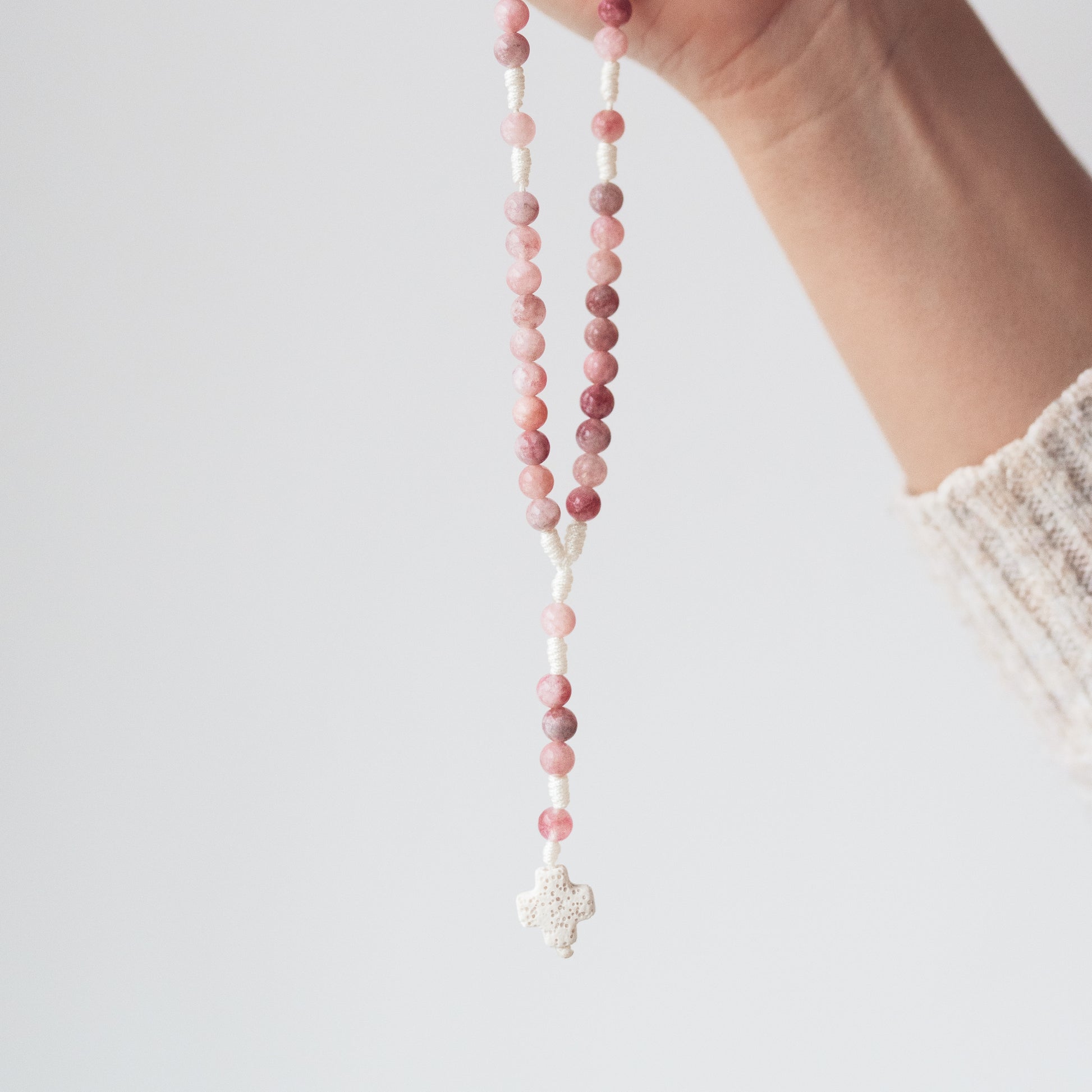 Różaniec z jadeitu (średni)