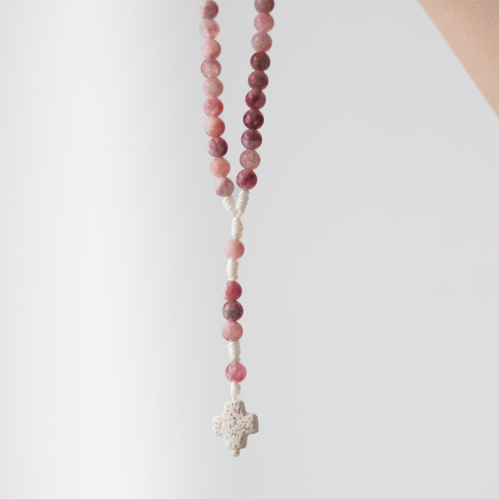 Różaniec z jadeitu (średni)