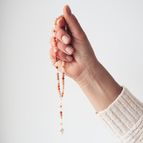 Różaniec z jadeitu (drobny)