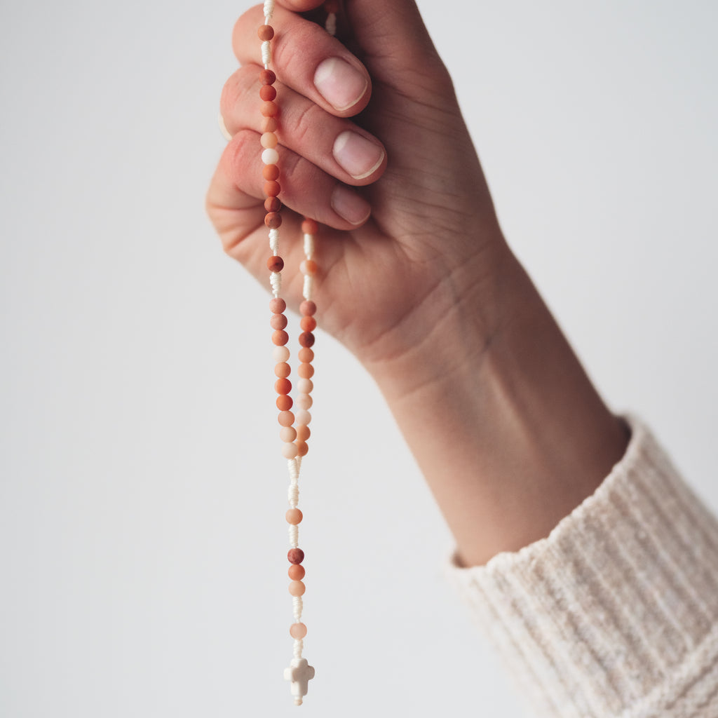 Różaniec z jadeitu (drobny)