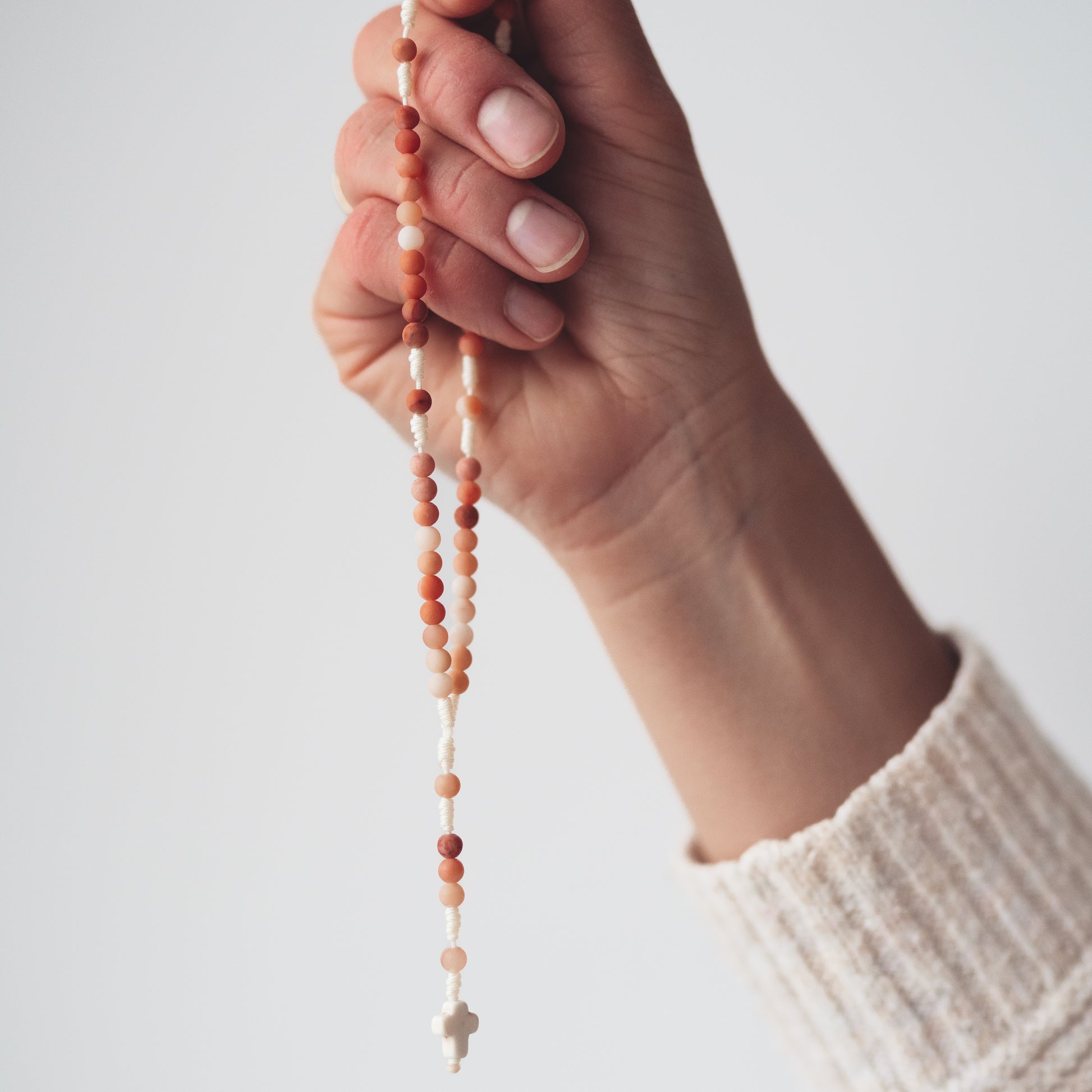 Różaniec z jadeitu (drobny)