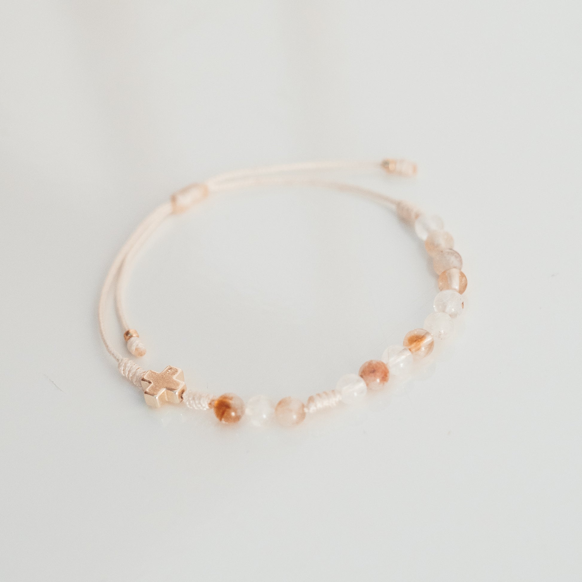 różaniec z kamieni naturalnych, różaniec z chalcedonu, dziesiątka różańca, prezent