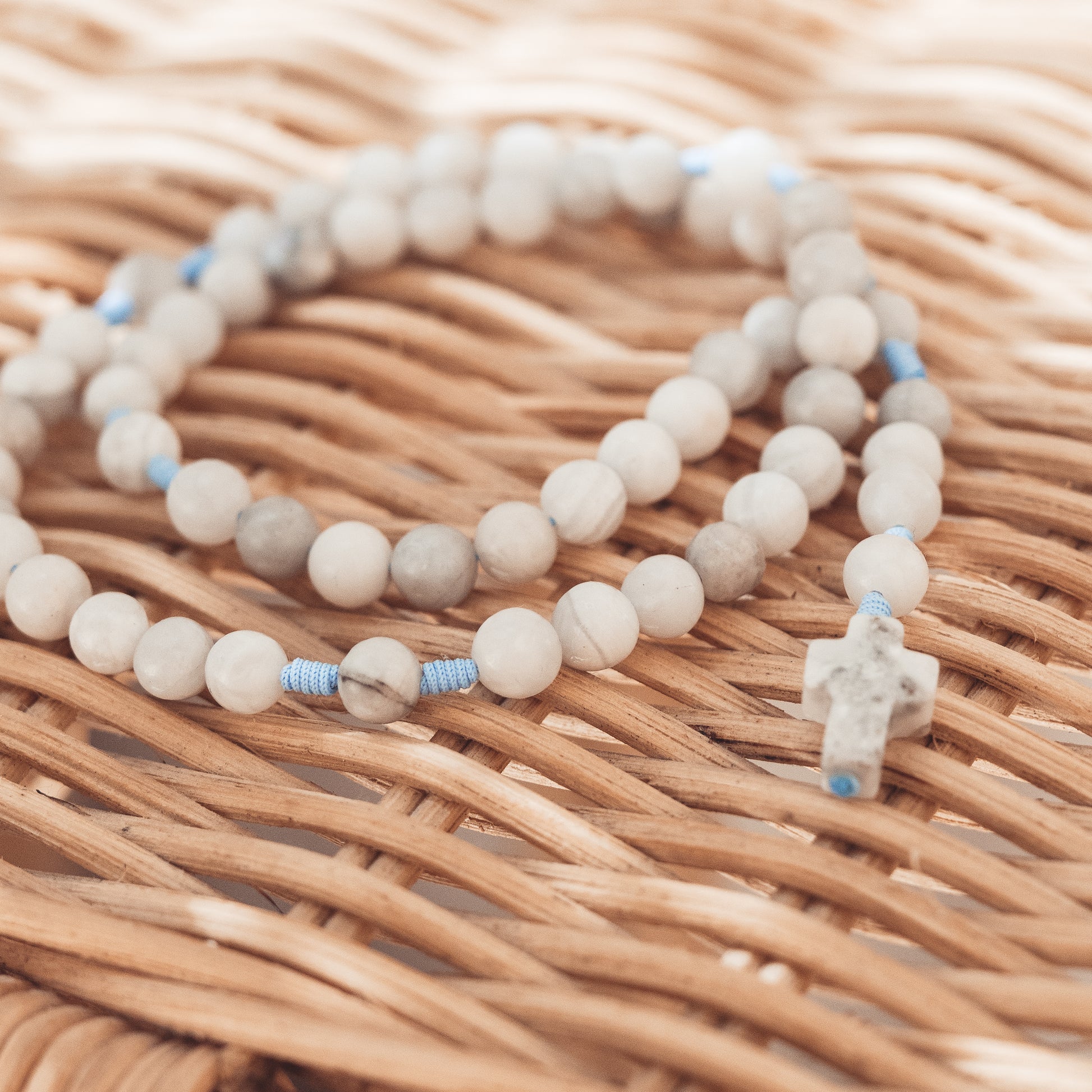 Różaniec z agatu (średni)