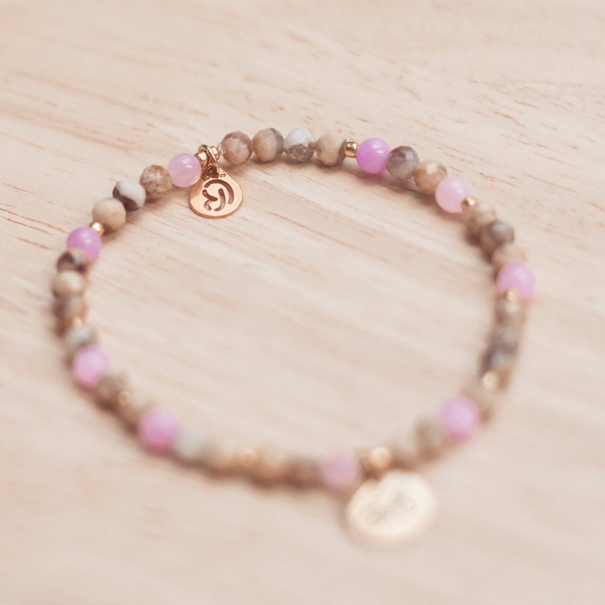 Bransoletka z angelitu i skalenia