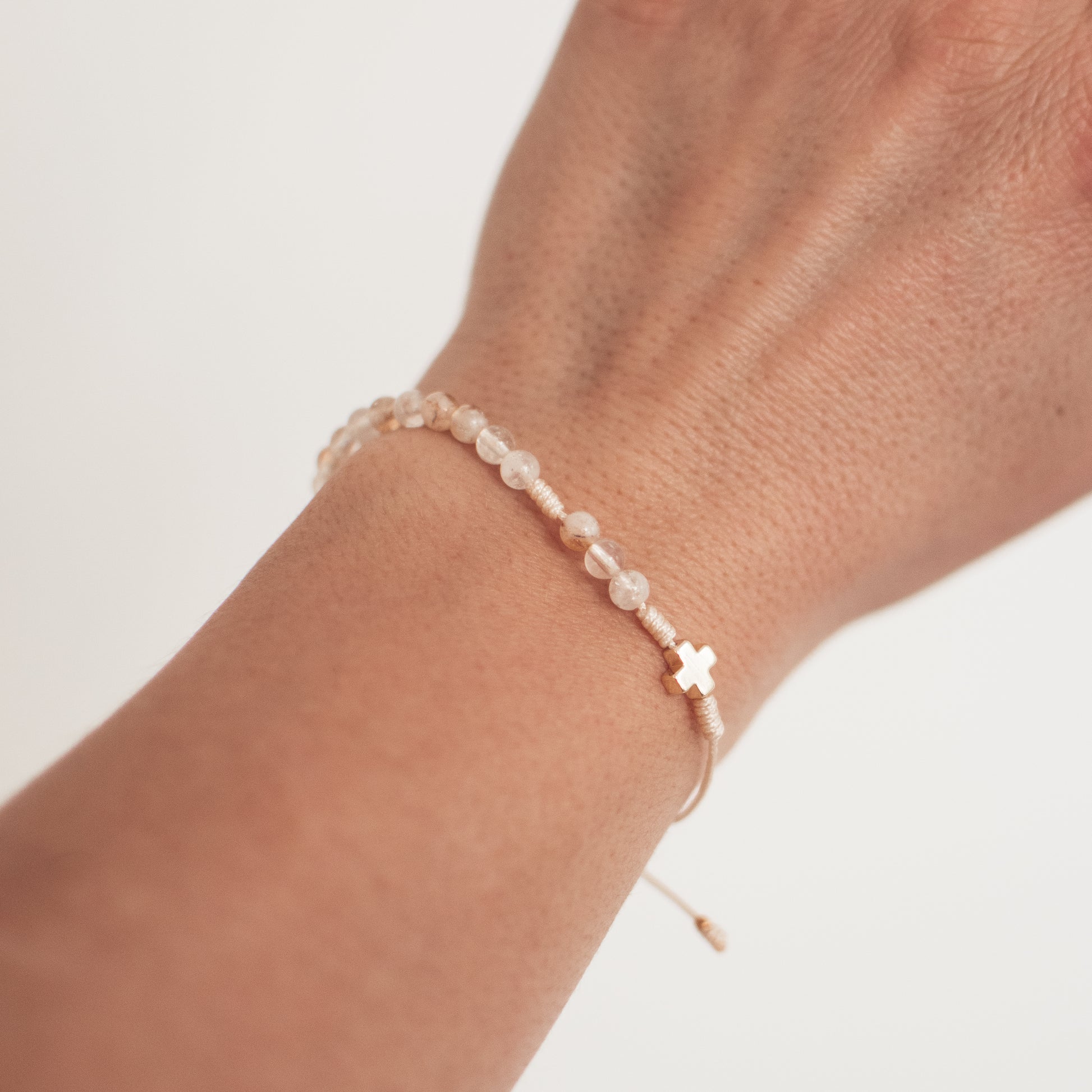 różaniec z kamieni naturalnych, różaniec z chalcedonu, dziesiątka różańca, prezent