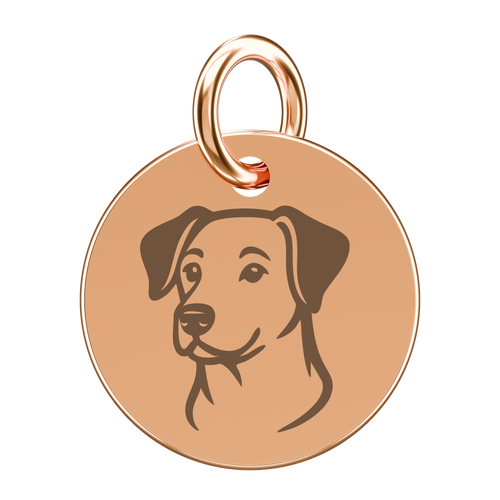 Pozłacana zawieszka do naszyjnika z kundelkiem (grawer)