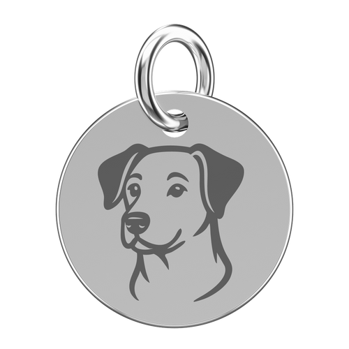 Srebrna zawieszka do naszyjnika z kundelkiem (grawer)